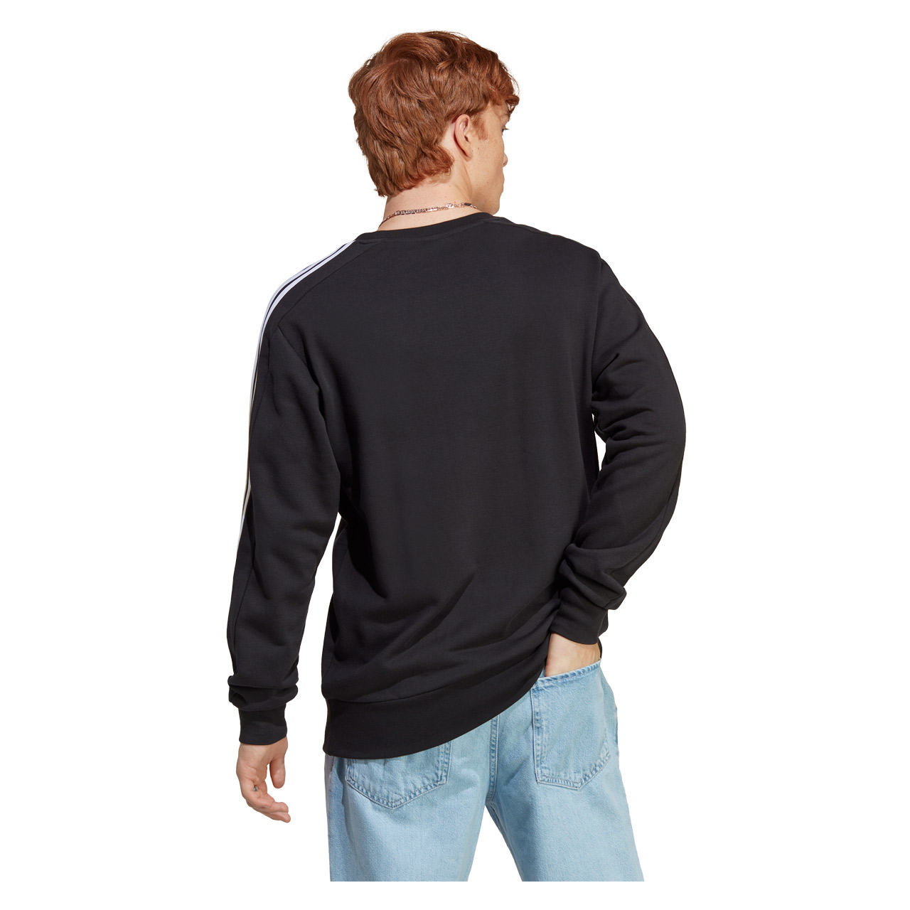 Herren Sweatshirt Essentials French Terry 3-Streifen
