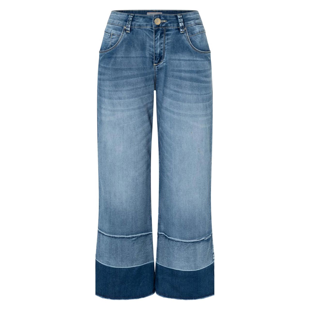 Damen Jeans Loose Coulotte Cropped kurze Größe